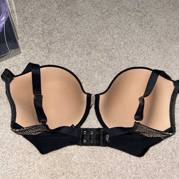 PANACHE Black Women's Aria Plunge Bra Black/Nude - Picture 5 of 6